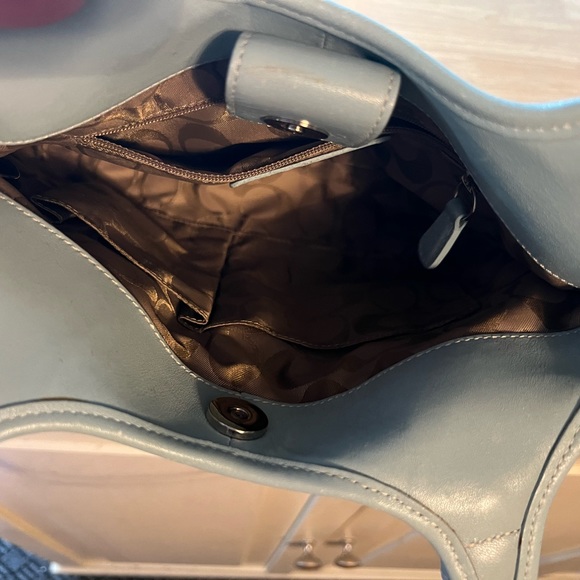 Coach Purse - Light turquoise/blue - Picture 5 of 8